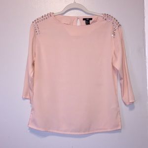 Rose polyester H&M blouse